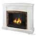 Real Flame Bentley Ventless Gel Fireplace in White