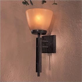 Minka Lavery Outdoor Lineage 8631-357 1-LT 60w (18"H x 7"W) Wall Lighting in Iron Oxide