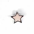 Sterling Silver - Star Stone Pendant - Pink Mother Of Pearl - 14mm Height