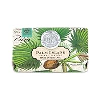 Michel Design Works Over-size Scented Triple-milled Bath Soap Bar, Palm Island, 7.3-Ounce-3 Bars