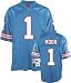 Warren Moon Houston Oilers Light Blue NFL Premier 1990 Throwback Jersey - Large