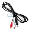 Cmple - 25 ft 3.5mm Mini Plug to 2 RCA Hook Computer To Stereo, iPod