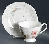 Lenox China Butterfly Meadow Cup and Saucer Set (Footed)