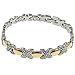 Stainless Steel Bracelet, Two tone - Length: 8.5"/Width: 8mm