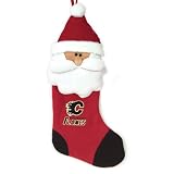 22" NHL Calgary Flames Plush Santa Claus Hockey Christmas Stocking