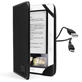 Hard StabiliCover and Charging+Sync cable for Barnes & Nobles Nook - Includes Secure Straps to Hold Nook Firmly in Place