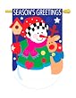 Season's Greetings Flag Indoor/outdoor 28" X 44"