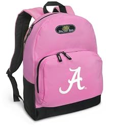 University of Alabama Backpack Pink Alabama Crimson Tide for Travel, Daypack CUTE School Bags Best Unique Cute Gifts for Girls, Students Ladies -