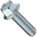 Metric Class 10.9 Zinc Plated Steel Flange Screw, Hex Drive, M6 - 1.0, 25 mm Length, Partially Threaded (Pack of 100)