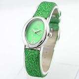 MANHATTAN by CROTON Women's Green Sparking Strap Watch. Model: CMH5090GR