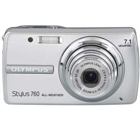 Olympus Stylus 760 7.1MP Digital Camera with Dual Image Stabilized 3x Optical Zoom (Silver)