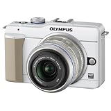 OLYMPUS マイクロ一眼 PEN E-PL1s レンズキット ホワイト E-PL1s LKIT WHT