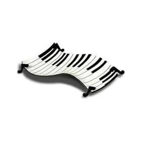 PIANO keys keyboard JAZZ PARTY serving TRAY music NEW by Borders Unlimited