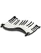PIANO keys keyboard JAZZ PARTY serving TRAY music NEW