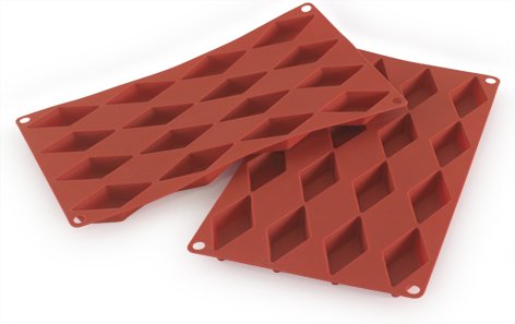 Flexible Bakeware: Diamond Shape 2.75