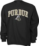 Purdue Boilermakers Youth Black Tackle Twill Crewneck Sweatshirt