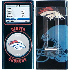 Denver Broncos NFL MP3 Nano 2 Faceplate Cover