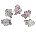 Deer Mum Lady Floral Pattern Soft Cotton Lace Crew Socks 5 Pairs (set1)