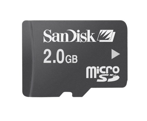 SanDisk Micro Secure Digital 2 GB Memory Card (SDSDQ-2048-A11M) Retail Package