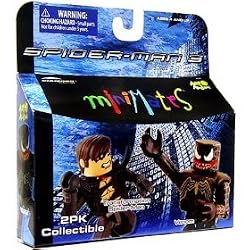 MARVEL MINIMATES SERIES 18 TRANSFORMATION SPIDERMAN & VENOM