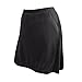 Monterey Club Ladies Contrast Side Flurry Pull-on Knit Skort #2901 (Black, Medium)