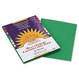 SunWorks Construction Paper, 12 x 18 Inches, Green, 50 Sheets (8007)