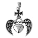316L Stainless Steel Casting Pendant - Cross, Wings & Heart