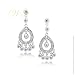 STUDIO 925: *MEDIUM CHANDELIER 5-DROP CZ EARRINGS*