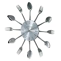 Spoon and Fork Wall Clock