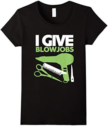 Women's i give blowjobs tshirt Small Black