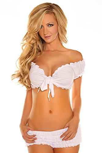 Daisy Corsets White Peasant Top