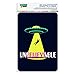 Unbelievable Alien Believe UFO Flying Saucer Home Business Office Sign - Window Sticker - 4