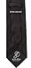 Scott Allan Men's Black Tie | Jacquared Woven Solid Black Neckties | Premium Quality Tie's for Men Black