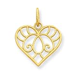 14k Gold Heart Charm