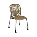 Deluxe Space Flex Visitors Chair With Glides (2 Pack) - Latte