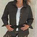 BellaDonnaModen Geniale Stretch JEANSJACKE KHAKI