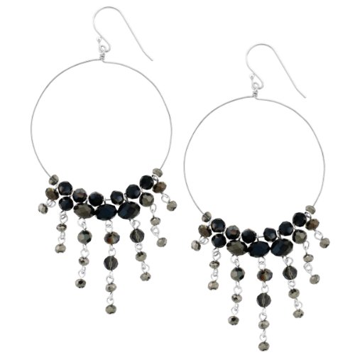 black glass chandelier
