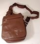 Buxton Organizer Sling Bag - Dark Brown Leather