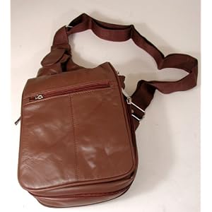 Buy Buxton Organizer Sling Bag - Dark Brown Leather by Buxton