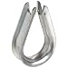 Campbell 765-G Heavy Wire Rope Thimble for 1/4" Rope Diameter, Hot Rolled, Mild Steel, Galvanized