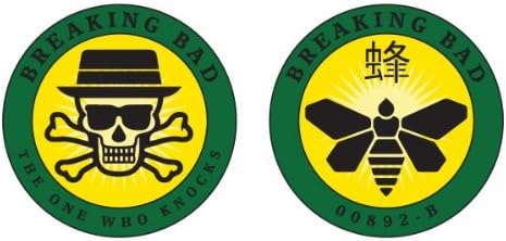 Mezco Breaking Bad Limited Edition Exclusive Challenge Coin Set - Heisenberg & Golden Moth Chemical