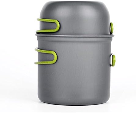 Picnic Camping Hiking Backpacking Pot Pan Cookware Outdoor Cooking Bowl Set of 2 pcs