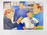 Detroit Legends Coaches autographed Lithograph (Signed by: Sparky Anderson, Chuck Daly, Joe Schmidt, & Scotty Bowman)