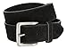 Square or Oval Antique Buckle Casual Jean Suede Leather Belt 1-1/2