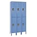 Hallowell U3228-2A-MB Marine Blue Steel Premium Wardrobe Locker, 3 Wide with 6 Opening, 2 Tier, 36" Width x 78" Height x 12" Depth, Assembled
