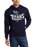 NFL Men's Tennessee Titans Critical Victory V Long Sleeve Hooded Fleece Pullover (Athletic Navy, Large)