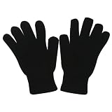 Men's Chenille Glove-Black W27S36D