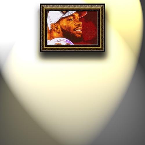 Completely Handpainted American Football Sport Painting, Custom Order FL3703, Oil on Canvas, with Option to Paint Jerry, Brett & Co. from Any Other Favorite Photograph or Picture, Unframed, Size 16'' x 24