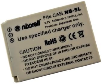Nixxell Battery for Canon NB-5L CB-2LX and Canon PowerShot S100, S110, SD700 IS, SD790 IS, SD800 IS, SD850 IS, SD870 IS, SD880 IS, SD890 IS, SD900 IS, SD950 IS, SD970 IS, SD990 IS, SX200 IS, SX210 IS, SX220 IS, SX230 HS (Fully Decoded)