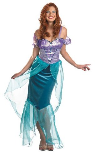 Cover image : Womens Deluxe Officially Licensed Disney Adult Ariel the Little Mermaid Sexy Costume Dress Outfit